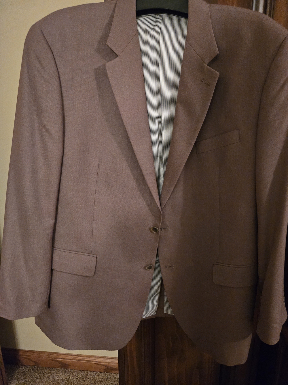 croft & barrow Taupe Two-Button Sport Coat